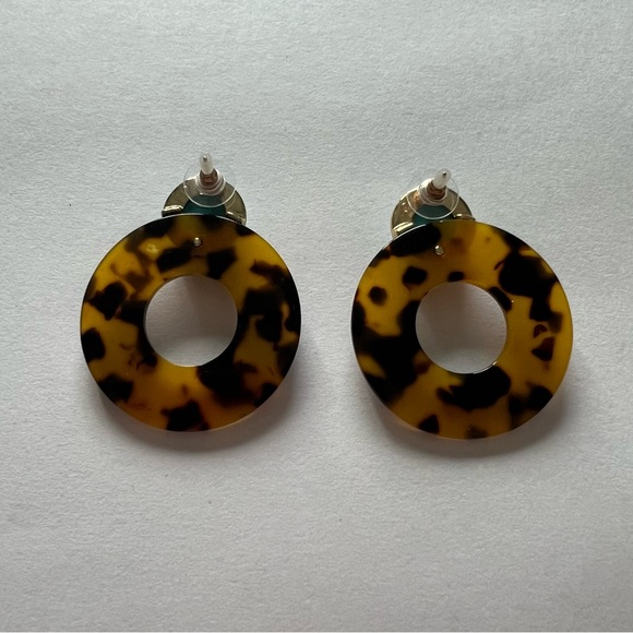 3/$15 or 4/$20 Plunder Design Tortoise shell and turquoise earrings - Picture 2 of 3